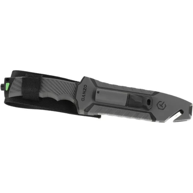 7 - Нож с паракордом Ganzo G8012V2-GY, серый