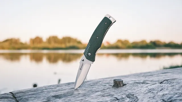 11 - Ніж складаний Ganzo G618-GR, зелений