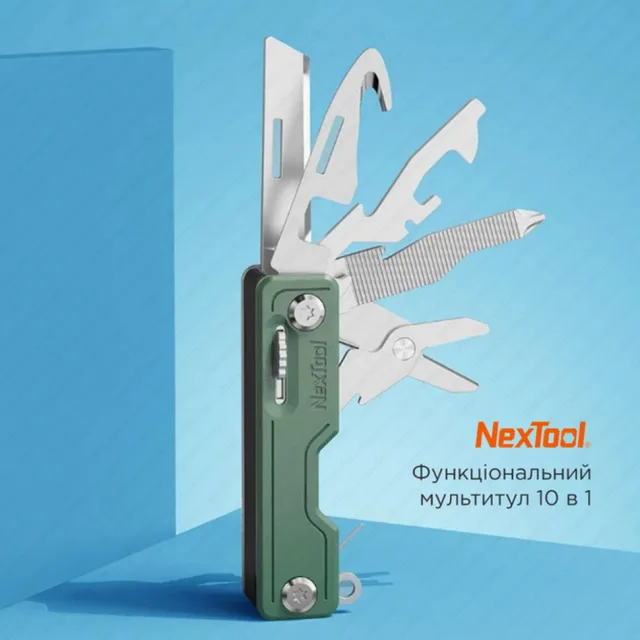 6 - Мультитул NexTool Multi Functional Knife, зеленый