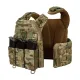 4 - Плитоноска Warmor Gen.3 Pro Max. Система швидкого скидання. (Комплект 7 підсумків). Колір Мультикам