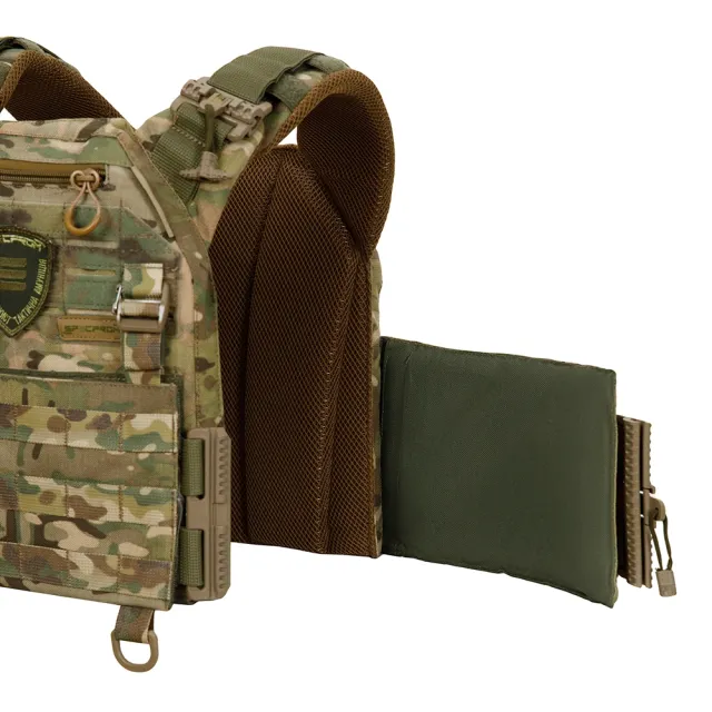 5 - Плитоноска Warmor Gen.3 Pro Max. Система швидкого скидання. (Комплект 7 підсумків). Колір Мультикам