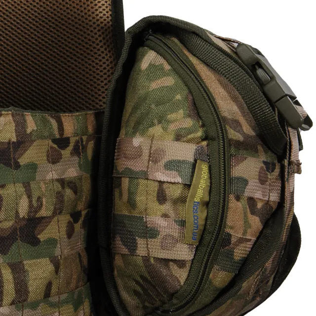 8 - Плитоноска Ares Gen.2. (Комплект 7 подсумков) с системой быстрого сброса. Molle. Цвет Мультикам