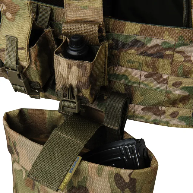 9 - Плитоноска Ares Gen.2. (Комплект 7 подсумков) с системой быстрого сброса. Molle. Цвет Мультикам