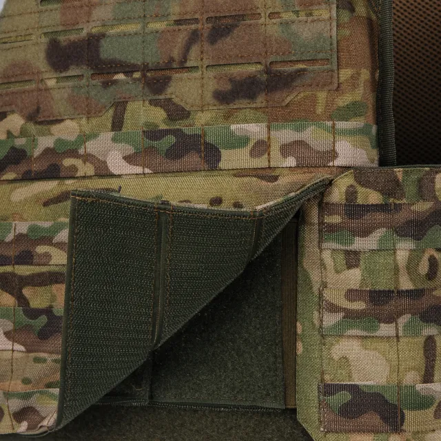 11 - Плитоноска Ares Gen.2 (Комплект 3 підсумки) З системою швидкого скидання, для бронеплит розміром 25х30 см. Колір Мультикам