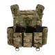 3 - Плитоноска Warmor Gen.3 Pro з системою швидкого скидання. (Комплект 3 підсумки) Molle. Колір Мультикам