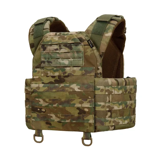 2 - Плитоноска Warmor Gen.3 Pro з системою швидкого скидання. (Комплект 3 підсумки) Molle. Колір Мультикам