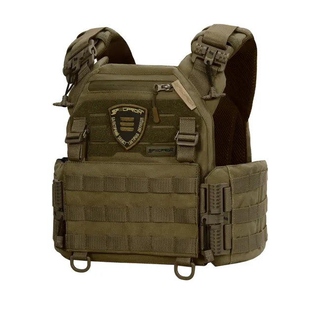 1 - Плитоноска Warmor Gen.3 Pro з системою швидкого скидання. Molle. Колір Олива