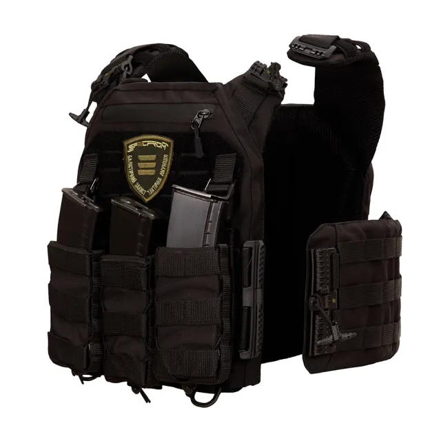 2 - Плитоноска Warmor Gen.3 Pro с системой быстрого сброса. Molle. Цвет Чёрный