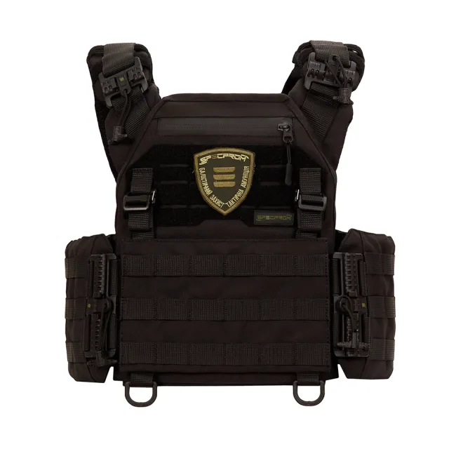 5 - Плитоноска Warmor Gen.3 Pro с системой быстрого сброса. Molle. Цвет Чёрный