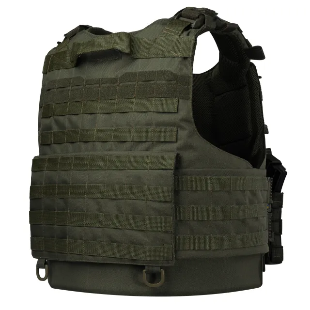 5 - Плитоноска Warmor Gen.4 (Комплект 4 подсумки) с системой быстрого сброса. Molle. Цвет Олива.