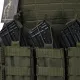 8 - Плитоноска Warmor Gen.4 (Комплект 4 подсумки) с системой быстрого сброса. Molle. Цвет Олива.