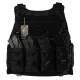 2 - Плитоноска Warmor Gen.4 (Комплект 4 подсумки) с системой быстрого сброса. Molle. Цвет Черная