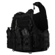 4 - Плитоноска Warmor Gen.4 (Комплект 4 подсумки) с системой быстрого сброса. Molle. Цвет Черная