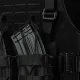 11 - Плитоноска Warmor Gen.4 (Комплект 4 подсумки) с системой быстрого сброса. Molle. Цвет Черная