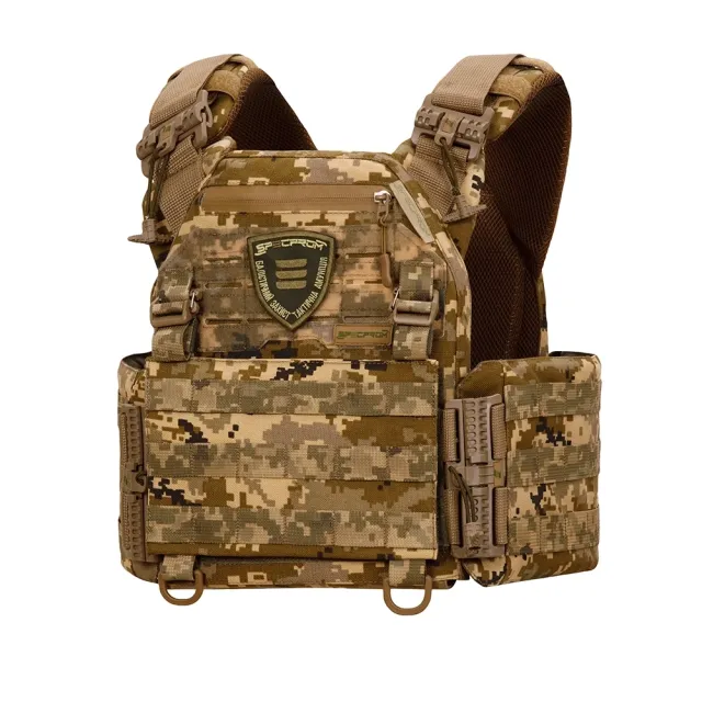 1 - Плитоноска Warmor Gen.3 Pro з системою швидкого скидання. Molle. Колір Піксель
