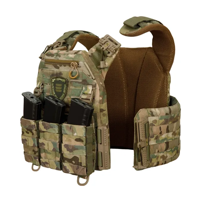 4 - Плитоноска Warmor Gen.3 Pro с системой быстрого сброса. Molle. Цвет Мультикам