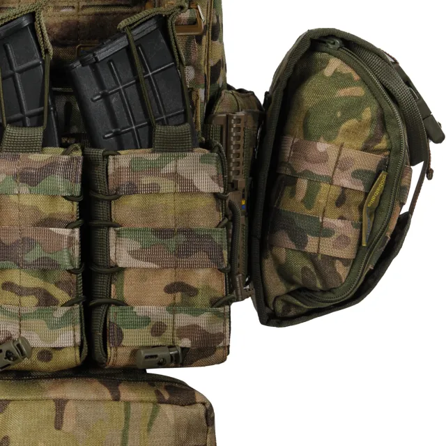 6 - Плитоноска женская Warmor gen.3 FL MAX (for Ladies). С максимальным набором подсумков, быстрым боковым и верхним сбросом (без плит). Мультикам.