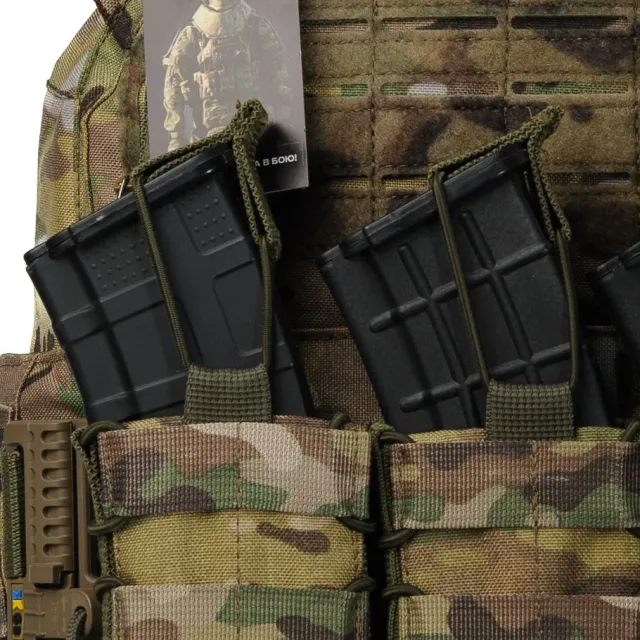8 - Плитоноска женская Warmor gen.3 FL (for Ladies). С подсумками под магазины АК и быстрым боковым и верхним сбросом (без плит). Мультикам.