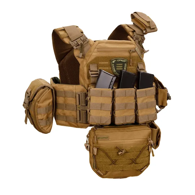 3 - Плитоноска Warmor gen.3 Pro Max. Система быстрого сброса. 7 подсумков. Койот