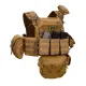 3 - Плитоноска Warmor gen.3 Pro Max. Система быстрого сброса. 7 подсумков. Койот
