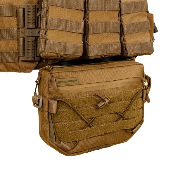 8 - Плитоноска Warmor gen.3 Pro Max. Система быстрого сброса. 7 подсумков. Койот
