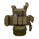4 - Плитоноска Warmor gen.3 Pro Max XL Олива. Система быстрого сброса. 7 подсумок. (Большого размера)