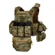 1 - Плитоноска Warmor gen.3 Pro Max XL Мультикам. Система быстрого сброса. 7 подсумков. (Большого размера)