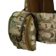 10 - Плитоноска Warmor gen.3 Pro Max XL Мультикам. Система быстрого сброса. 7 подсумков. (Большого размера)