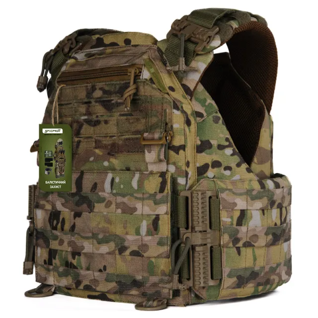 2 - Плитоноска женская Warmor gen.3 FL SPECPROM (for Ladies). Без подсумков. С быстрым боковым и верхним сбросом (без плит). Мультикам.