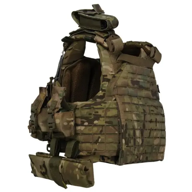 11 - Плитоноска Warmor Gen.6 PRO MAX. Мультикам. Максимальний набір підсумків