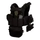 1 - Плитоноска Warmor gen.3 Pro Max XL Черный. Система быстрого сброса. 7 подсумок. (Большого размера)