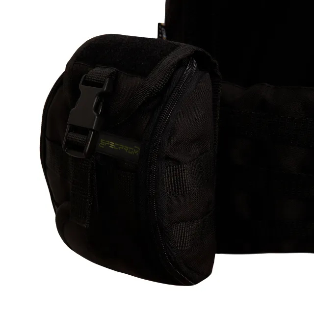 3 - Плитоноска Warmor gen.3 Pro Max XL Черный. Система быстрого сброса. 7 подсумок. (Большого размера)