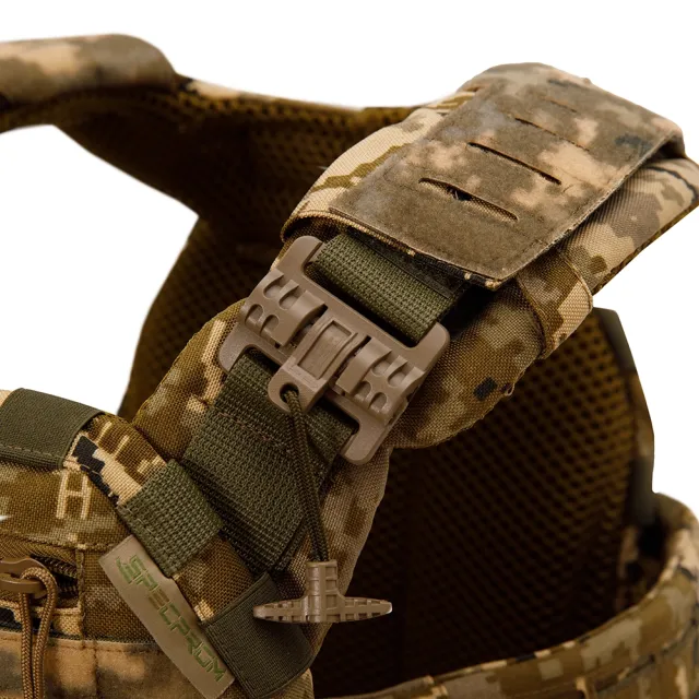 15 - Плитоноска SPECPROM WARMOR Gen.5 V2 з повним комплектом підсумків Піксель