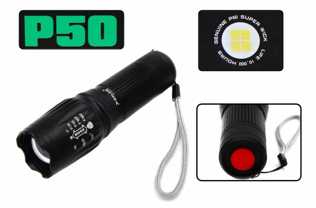 3 - Ліхтар ручний Police BL-200 P50 LED, Чорний