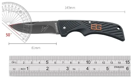 3 - Нож складной Gerber A292 с серрейтором