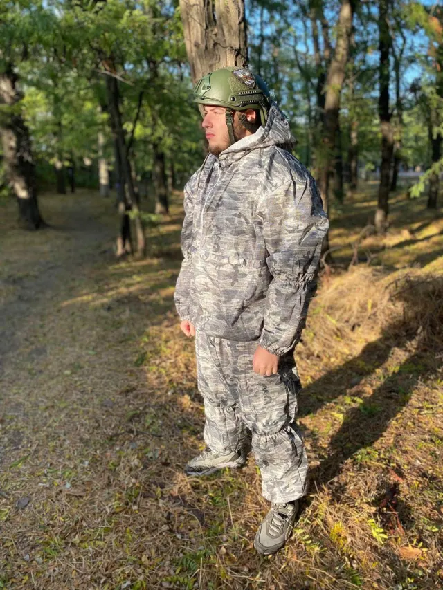 1 - Маскировочный костюм SPECPROM. Зимний. Grey Multicam