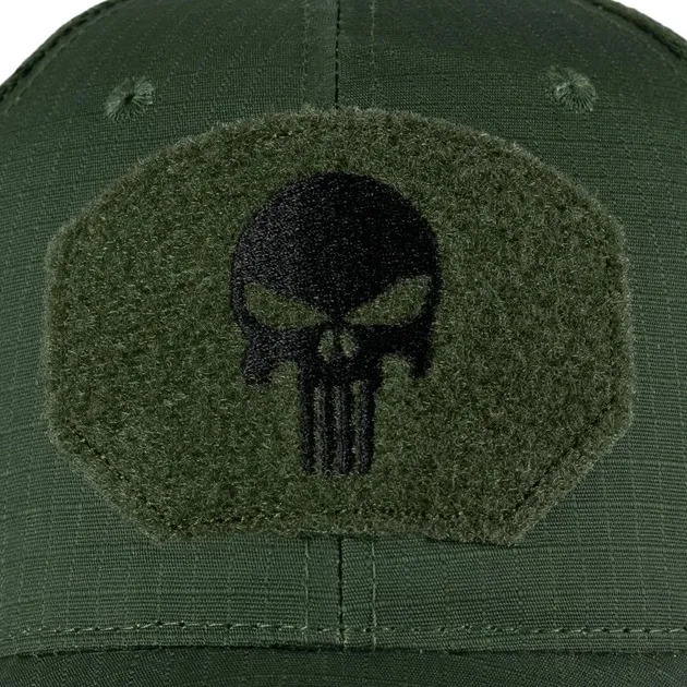 3 - Кепка тактична "Punisher" Rip-Stop з сіткою. Олива