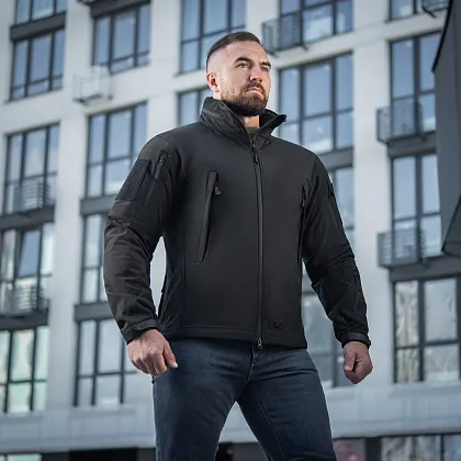 5 - Куртка M-Tac Soft Shell Black. Чорна