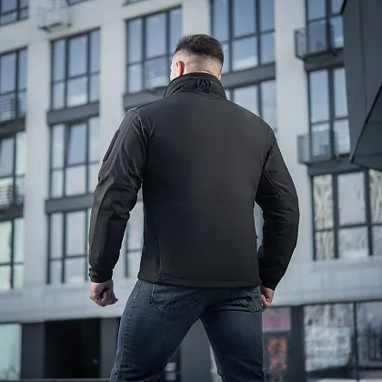 9 - Куртка M-Tac Soft Shell Black. Чорна