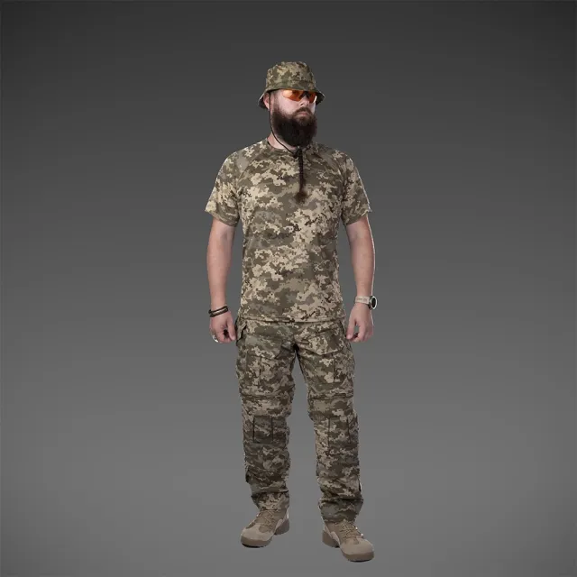 7 - Боевые штаны без наколенников SPECPROM G3 Combat Pants. Пиксель ММ14