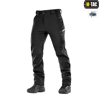4 - Штаны M-Tac Soft Shell Winter. Черный