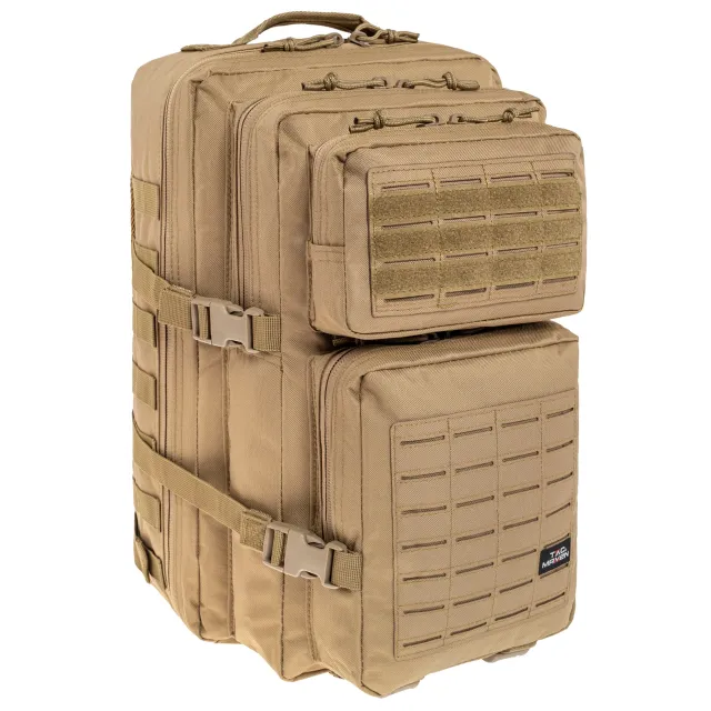 1 - Рюкзак тактичний Pentagon Tac Maven Assault LaserCut 51л, Койот