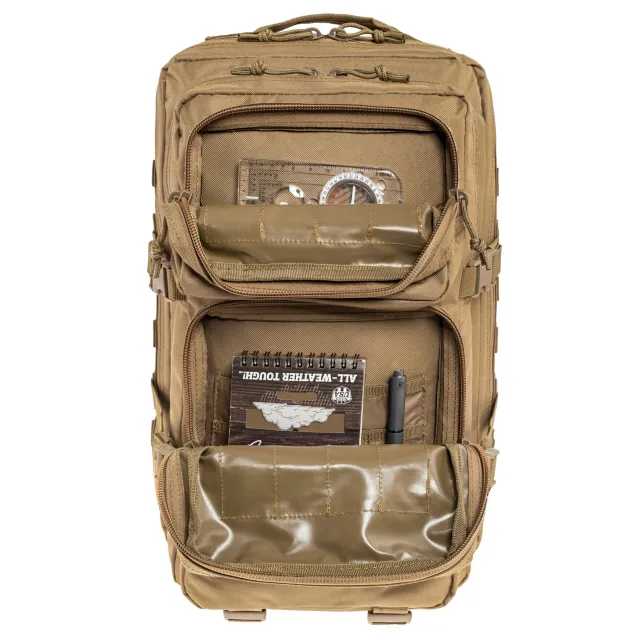 7 - Рюкзак тактичний Pentagon Tac Maven Assault LaserCut 51л, Койот