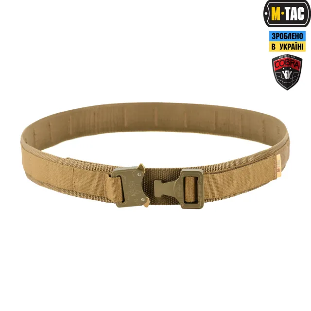 2 - Тактический ремень Cobra Buckle Belt M-Tac.Размер M/L. Койот