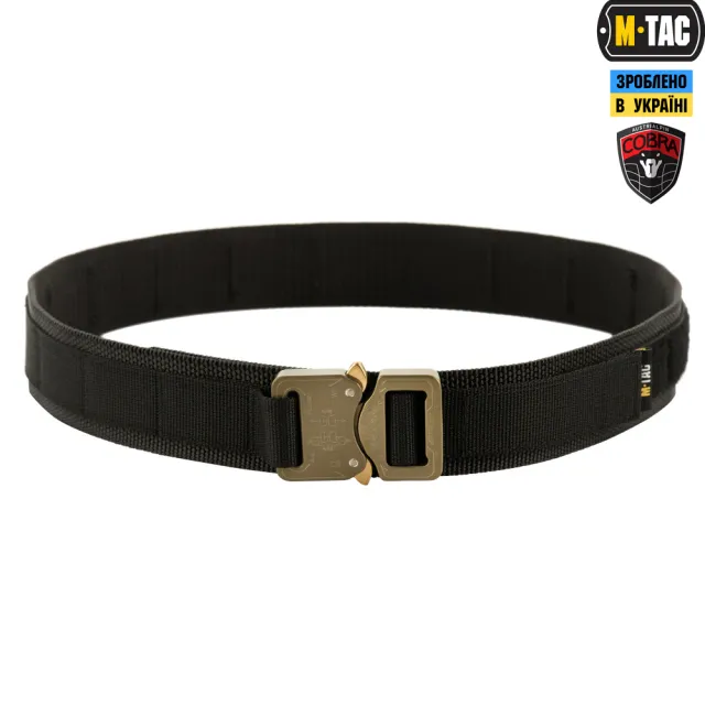 1 - Тактический ремень Cobra Buckle Tactical Belt M-Tac. Размер M/L. Черный