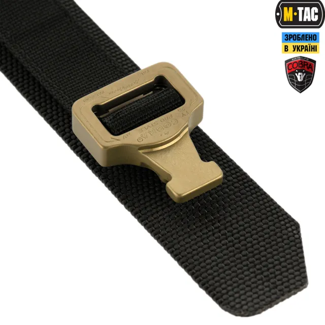 2 - Тактический ремень Cobra Buckle Tactical Belt M-Tac. Размер M/L. Черный