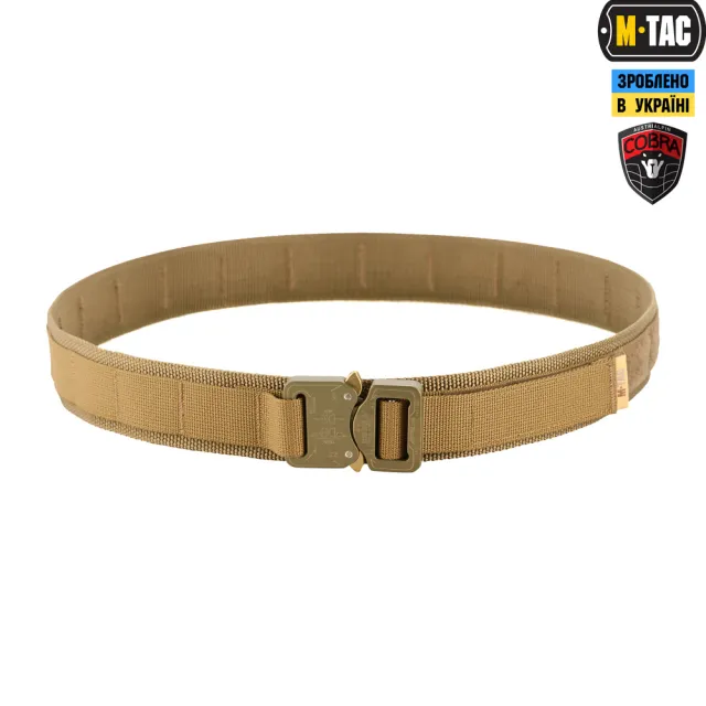 1 - Тактический ремень Cobra Buckle Belt M-Tac.Размер XL/2XL. Койот