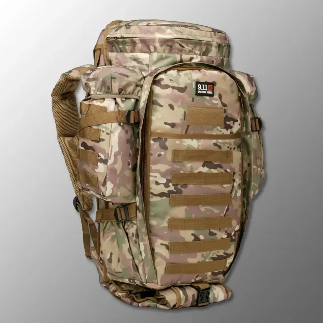 1 - Рюкзак тактичний з відділенням для зброї 9.11 Tactical 60л, Мультикам