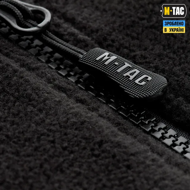 8 - Флісова куртка-кофта M-Tac Alpha Microfleece Gen.II. Чорний