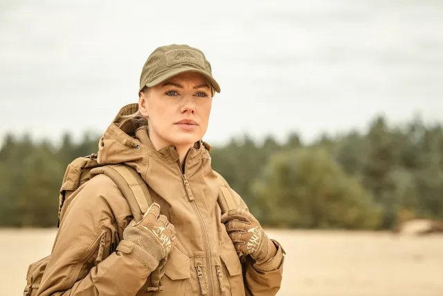 7 - Тактична кепка Helikon PolyCotton Ripstop складна. Койот